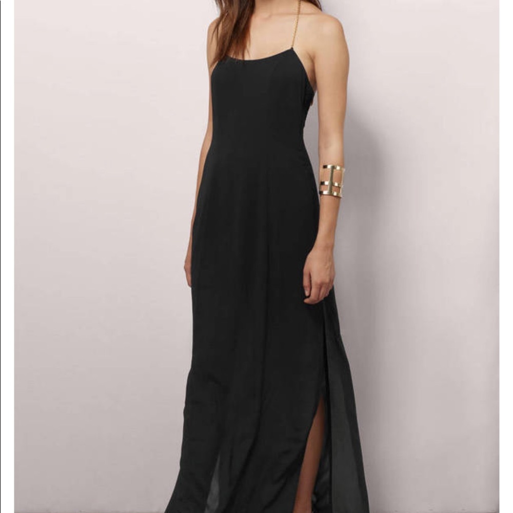 TOBI KEEP THE FAITH BLACK MAXI DRESS - Picture 5 of 6